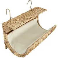 vidaXL Lit pour chats avec coussin Jacinthe d'eau 37 x 20 x 20 cm