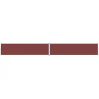 vidaXL Marquise latérale extensible brun 160x1200 cm