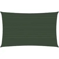 vidaXL Voile d'ombrage 160 g/m² Vert foncé 3x6 m PEHD