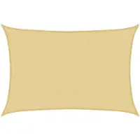 vidaXL Voile d'ombrage sable 5x4 m 100 % polyester oxford