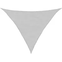 vidaXL Voile d'ombrage gris clair 5x5x6 m 100% polyester oxford