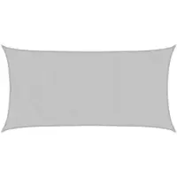 vidaXL Voile d'ombrage gris clair 7x4 m 100% polyester oxford