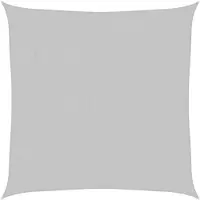vidaXL Voile d'ombrage gris clair 2,5x2,5 m 100% polyester oxford