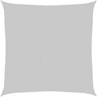 vidaXL Voile d'ombrage gris clair 7x7 m 100% polyester oxford
