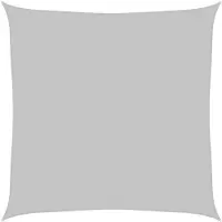 vidaXL Voile d'ombrage gris clair 3x3 m 100% polyester oxford
