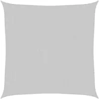 vidaXL Voile d'ombrage gris clair 5x5 m 100% polyester oxford