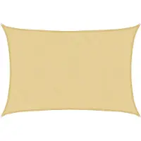 vidaXL Voile d'ombrage sable 4,5x3 m 100 % polyester oxford