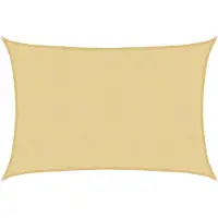 vidaXL Voile d'ombrage sable 2,5x2 m 100 % polyester oxford