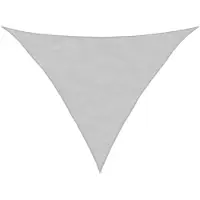 vidaXL Voile d'ombrage gris clair 3,5x3,5x4,9 m 100% polyester oxford