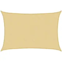 vidaXL Voile d'ombrage sable 3,5x2,5 m 100 % polyester oxford