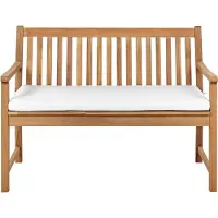 Beliani Coussin de banc de jardin 112 X 54 cm Blanc Vivara Lumarko !