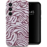 Selencia Coque arrière Vivid pour Samsung Galaxy A35 - Trippy Swirl Dark Rose