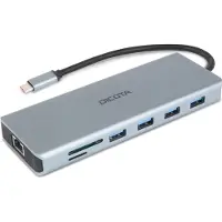 Dicota Usb-c 13 In 1 4k 100w Docking Station Argenté