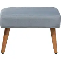 Beliani Repose-pied TAKOMA Gris Velours
