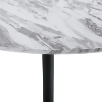 Beliani Table De Repas Mosby Effet Marbre Gris