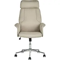 Beliani Chaise De Bureau Beige Pilot