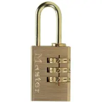 Masterlock Serrure à combinaison , 3 chiffres, or