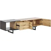 Beliani Meuble Tv Bois Clair Fiora