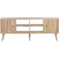 Beliani Meuble Tv Bois Clair Chandler