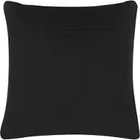 Beliani Coussin Paika Coton 45 X 45 Cm Unicolore Gaufré Gris Foncé