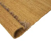 Beliani Tapis de jute 80 x 150 cm moutarde LUNIA Lumarko. (80 x 150 cm)