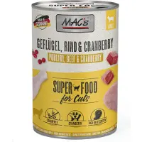 Mac'S 6x400g volaille, cranberries - Pâtée pour chat