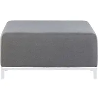 Beliani Otomana animal de jardin gris avec ROVIGO blanc