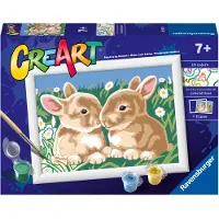 Ravensburger CreArt Peinture sur Numéro - Lapins en peluche