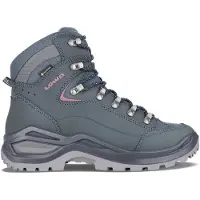 Lowa - Chaussures de randonnée GORE-TEX&reg; - Renegade Evo GTX Mid Ws Steelblue/Old Rose pour Femme en Cuir - Taille 36 - Bleu