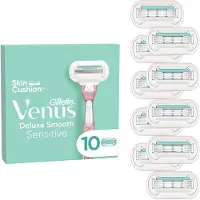 Venus Gillette Deluxe Smooth Sensitive Recharges de Rasoir (10x)