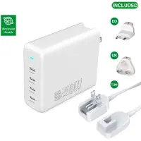 4smarts Flex Pro Desktop Charger 200W 4x USB-C + adaptateur de voyage mondial