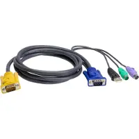 Aten 2L-5302UP - câble clavier / vidéo / souris (KVM) - 1.8 m