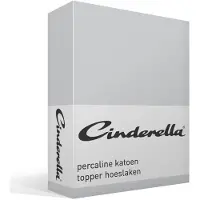 Cinderella Drap-Housse Haut de Gamme Cinderella Basic Light Grey (Coton)-200 x 220 cm