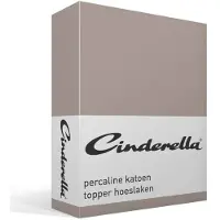 Cinderella Drap-Housse Haut de Gamme Cinderella Basic Taupe (Coton)-200 x 210 cm