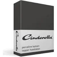 Cinderella Drap-Housse Haut de Gamme Cinderella Basic Anthracite (Coton)-200 x 220 cm
