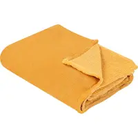 Beliani Couverture BAYBURT 150 x 200 cm Orange