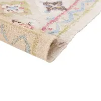 Beliani Tapis jute multicolore 80 x 150 cm motif oriental tapis court TERKOS (150 x 80 cm)