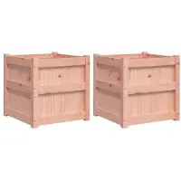 vidaXL Jardinières 2 pcs bois massif douglas