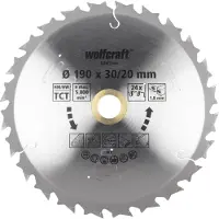 Wolfcraft 1 lame de scie circulaire sans fil HM ø190x30/20