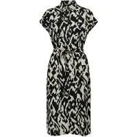 ONLY Robe-chemise 'Hannover' gris clair / noir