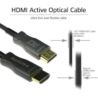 ACT Ak3936 Hybrid Hdmi Cable 60 M Doré