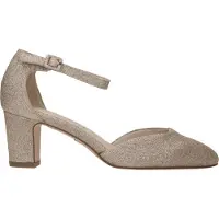 Tamaris Femmes Escarpins à lanières Talon bloc 1-24432-41, Taille:38 EU, Couleur:Or