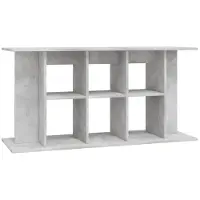 vidaXL Support d'aquarium en béton gris 120 x 40 x 60 cm Bois d'ingénierie