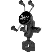 Ram Mounts X-Grip avec Torque montage sur guidon Support de téléphone vélo/moto/scooter - Universel - Petit - Noir
