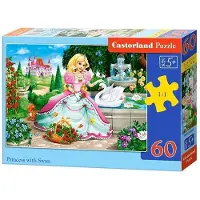 Castorland Puzzle Princesse au cygne 60 pièces