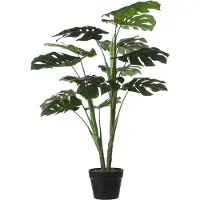 Mica Decorations Plante Artificielle Monstera - H100 x Ø70 cm - Vert