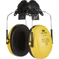 3M Casque antibruit PELTOR H510P3E, à porter par-dessus un casque de protection, EN 352 1:2020, valeur SNR 26 dB, serre-tête réglable, jaune-noir, 1 pièce
