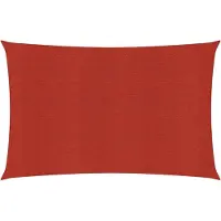vidaXL Voile d'ombrage 160 g/m² Rouge 3,5x5 m PEHD