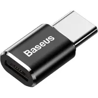 Baseus Adaptateur Micro Usb vers Usb Type-C - Noir