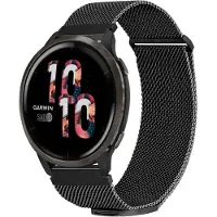 IMoshion Bracelet magnétique milanais - Connexion universelle 22 mm - Taille M - Noir